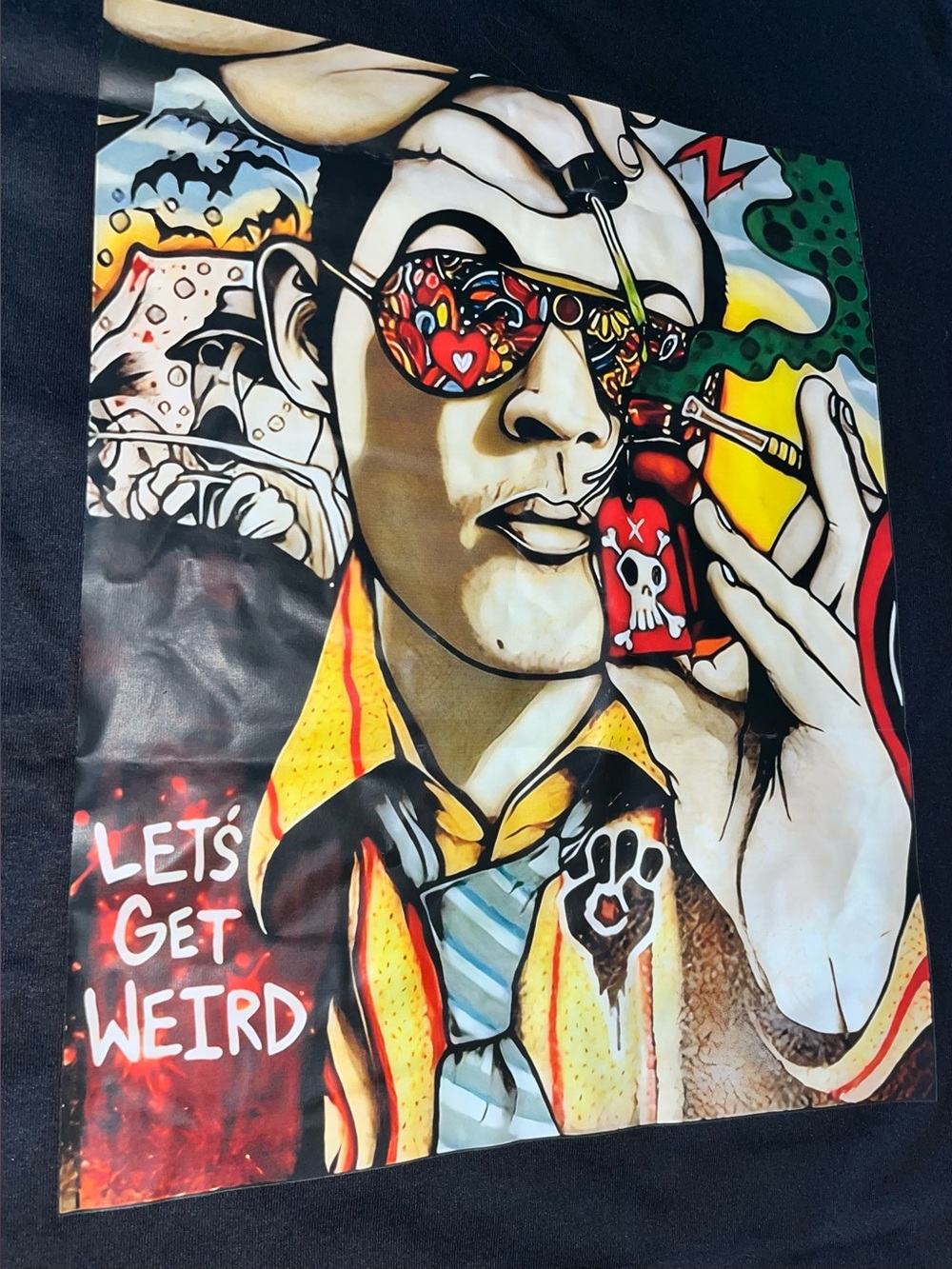 Fear and loathing in Las Vegas Johnny depp Raoul Duke short sleeve graphic shirt - Picture 2 of 6